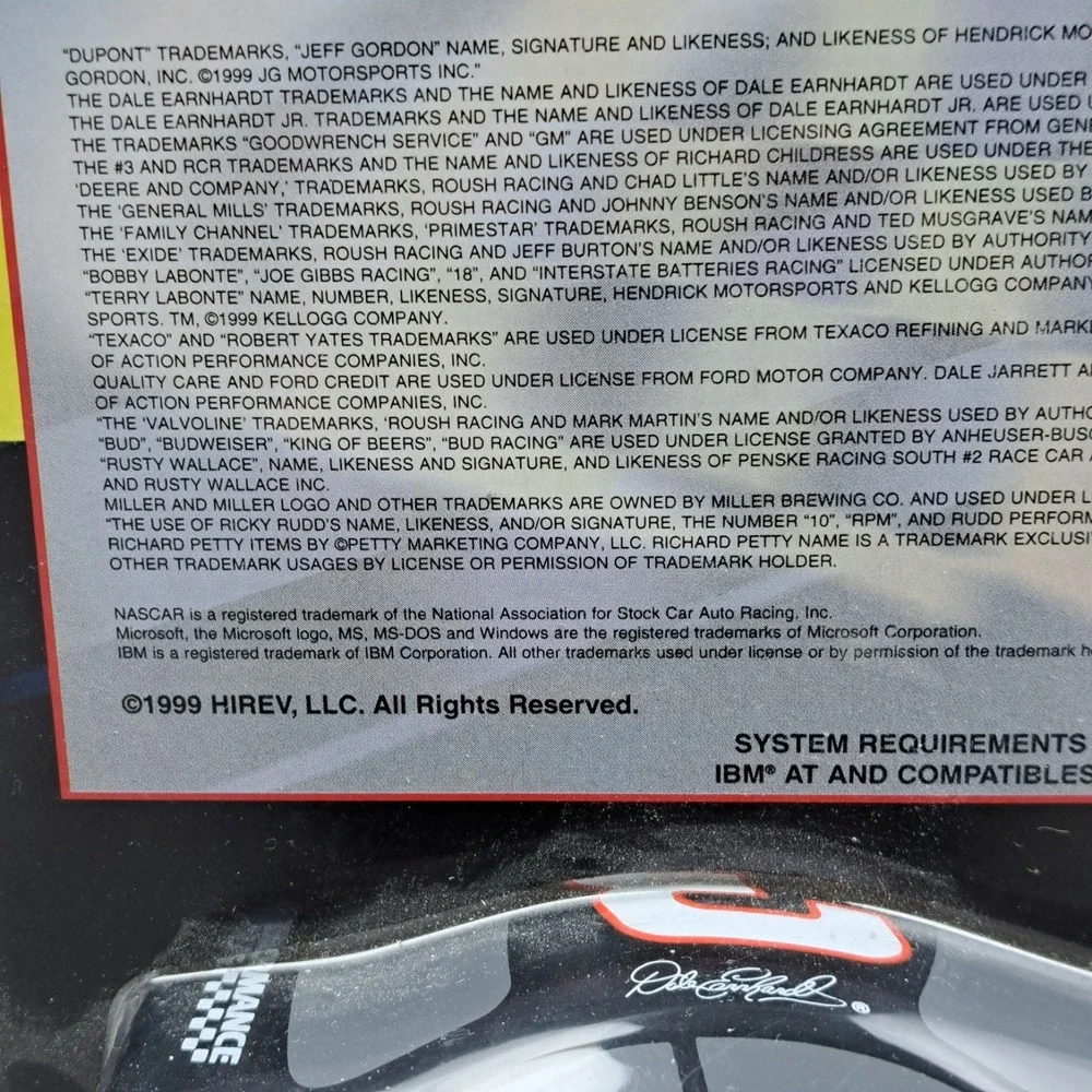 Vintage Dale Earnhardt Computer Mouse NASCAR GM Goodwrench Racing New Sealed '99
